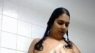 Showering Big Ass BBW