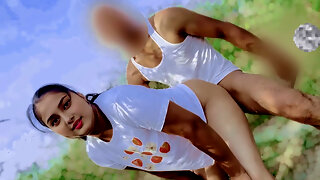 Cute Little Sali Fucking so Hard by Her Jija in Outdoor Farms