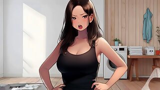 Anime, Håndjob, Herskerinde, Orgasme