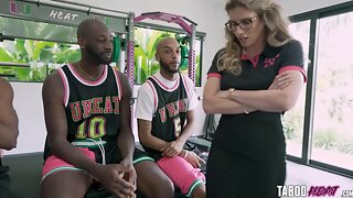 Basketball Team Motivated By DP Group Sex With Stepsisters Lory Lace Taboo Heat
