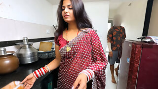 The Tender, New Bride Was Making Pudding in the Kitchen While Her Husbands Brother-in-law Secretly Started Fucking Her From Behind
