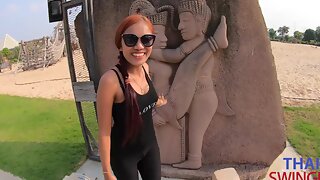 Par, Rödhårig, Thailändsk, Asiatisk, Utomhus, Amatör