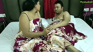 Asian housewife reconnects with her husband in the quiet hours after midnight with soft touches and deep breathless kisses