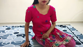 Desi bhabhi in sheer stockings catches delivery boy peeking through her room door and lures him in for a filthy footjob before taking his thick cock deep in her ass doggystyle