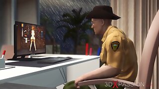 Anal, Polla Grande, Corridas Internas, 3D, Monstruo