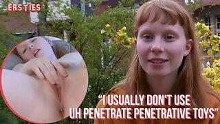 Ersties Redhead, Small Girl Solo, Hairy, Panties, Outdoor