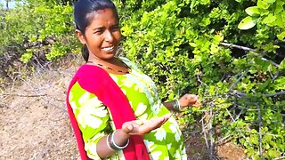 Desi Village Story - Bhabhi used to pluck Karvand fruits from the forest and sell them in the city - hindi audio xxx movies.