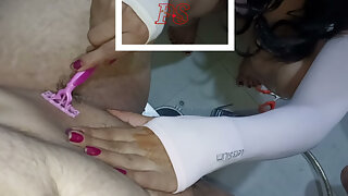 Indian Bhabhi Cock Hair Trim Dirty Talk Extreme Closeup