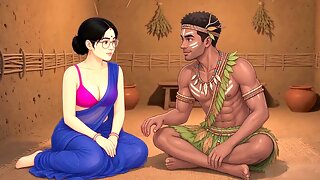 Desi Mature hottie Meets Tribal stud at Adivashi fest - Ai Generated