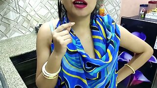 Bhabhi served yummy tea of her breast milk to padosi and gave him a to drink his thick cum (Hindi audio)