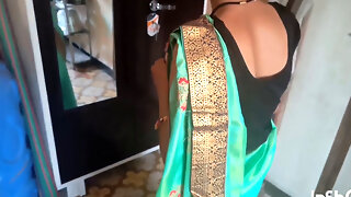 Green sari village MILF getting fucked by a cocky dude