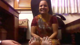 Mature Indian Lady Tickled