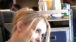 Stewardess Handjob