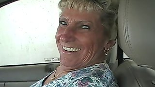 Old Granny In Car