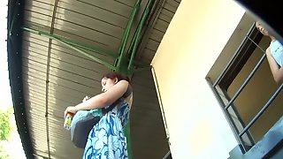Public Upskirt Spy