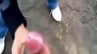 Indiana College Girlfriend Outdoor Cook Jerking & Fellatio Stimulation