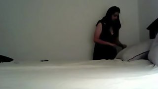 Slutty Indian babe for the first time tries black penis