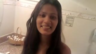 Cute Indian babe stripping for me in a hotel room