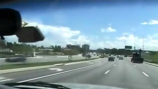 Girl Masturbates In Car