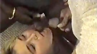 Interracial Bukkake Gangbang