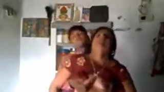 Indian wife and husband friend