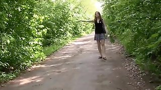 Russian Outdoor Gangbang