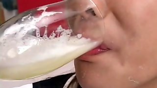 Japanese Bukkake Swallow