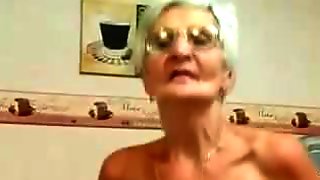 Granny Swallows Cum