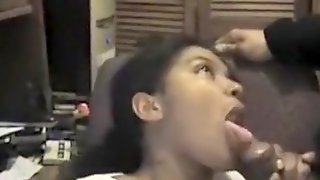 POV movie with Indian woman getting facialed and coming