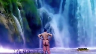 Desi nude at waterfall