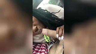 Negra Pompino In Macchina, Black Hooker Car Blowjob