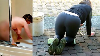 Voyeur Mature Shower