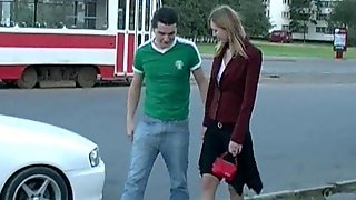 Mmf Car, Threesome Mmf, Pick Up Threesomes, Blonde Clothed, Public, Bus