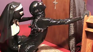 Latex Fisting Anal, Rubber Nun
