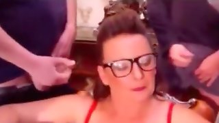 Mature French Bukkake, French Amateur