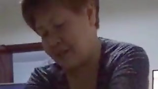 Asian Granny Blowjob