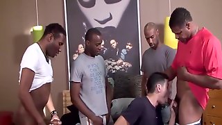 Gay Interracial Gangbang