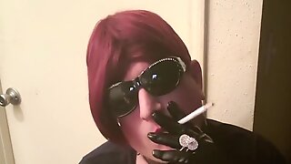 Crossdresser Smoking