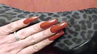 Red Long Nails