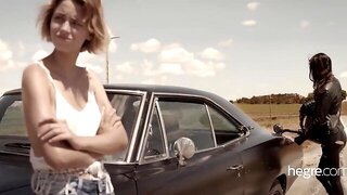 美丽, 女同性恋, 女同志勾引, 自慰