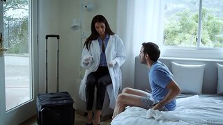 A Nephew And Aunt, Porn With Doctor, Kissing, Creampie, Doctor, MILF, Cougar
