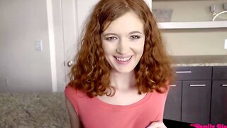 Hairy Redhead, Small Tits