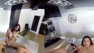 Super hot POV VR threesome