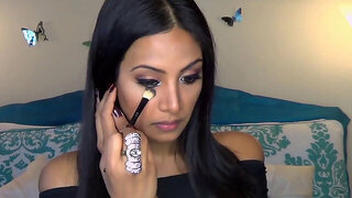 Valentines Day luxurious Glam make-up & garment