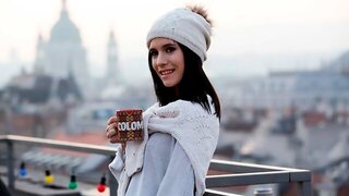 Romantisch, Kleid, Stehend