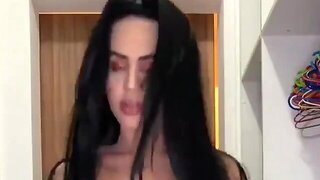 Ebony Shemale Fucks Guy, Ebony Shemale Cumshots Compilation