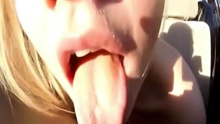 While Driving Blowjob