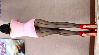 Asian Secretary High Heels