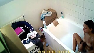 Caché, Ados, Voyeur, Douche