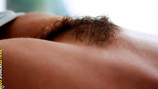 Beautiful Hairy Fuck, Teen Hairy Pussy, Missionary, Brunette, Pussy Licking